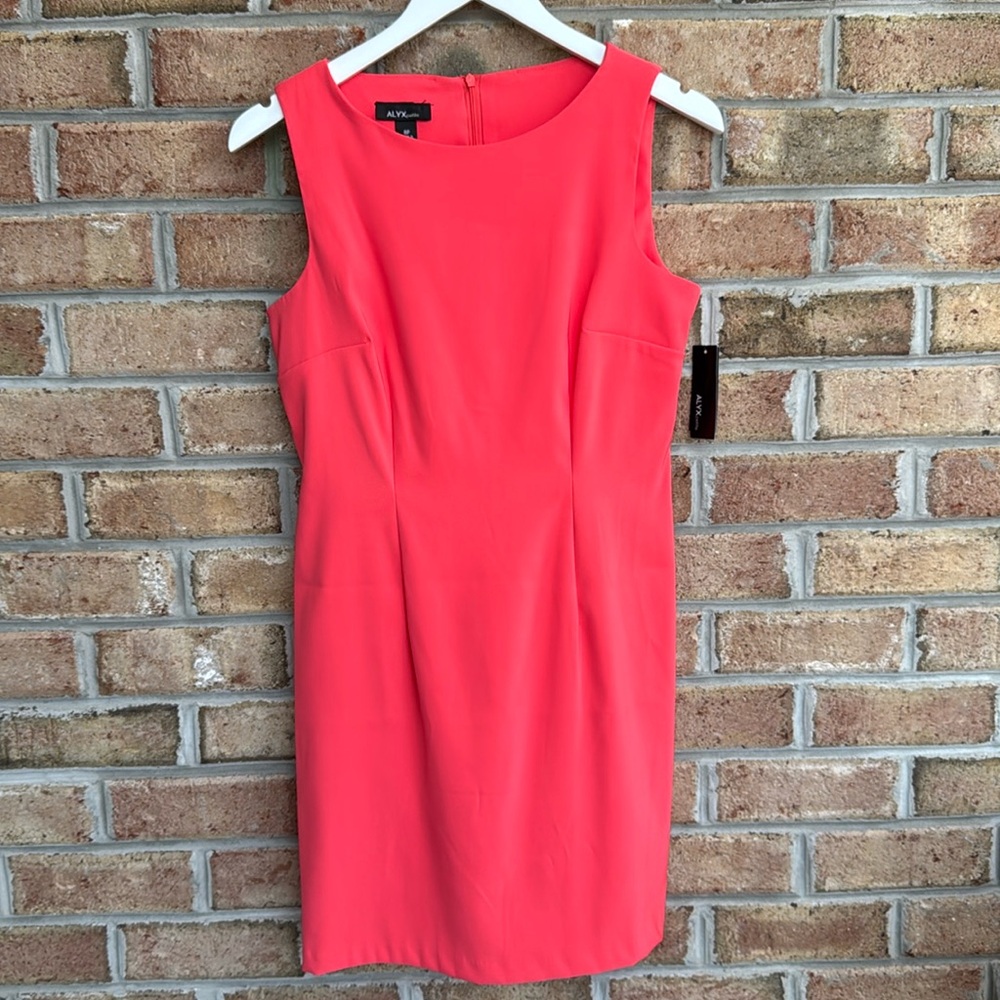 Alyx coral dress, size 8P, NWT